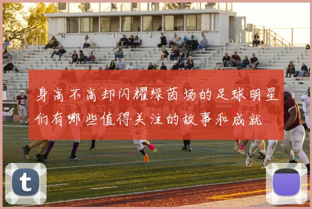 身高不高却闪耀绿茵场的足球明星们有哪些值得关注的故事和成就