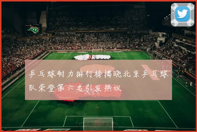 乒乓球耐力排行榜揭晓北京乒乓球队荣登第六名引发热议