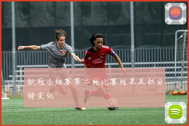 欧冠小组赛第二轮比赛结果及积分榜变化